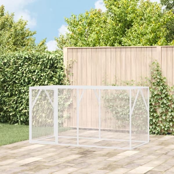 Fågelbur för fåglar Anthracite 102x208x108 cm Stål
