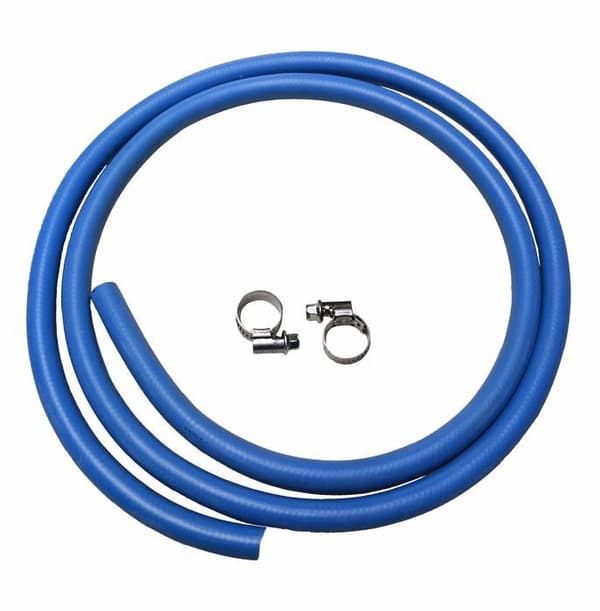 Gasrör - ACQUAde - 8x13 - 2m - 2 klämmor - PVC blå ensfärgad