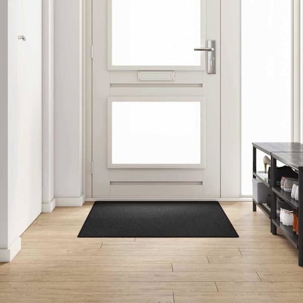 Korridormatta i polypropen - vidaXL - 100 x 150 cm - Antracit - Halkskydd - Rektangulär