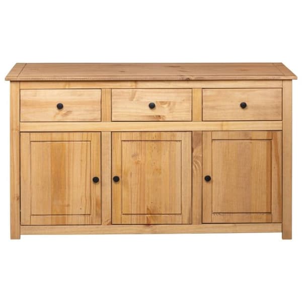 vidaXL Skänk 135x40x80 cm Solid Pine Panama Sortiment 282703