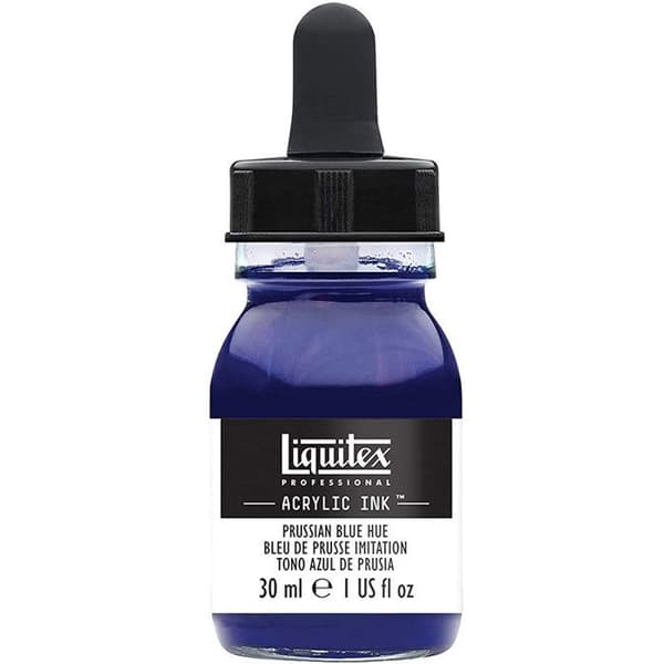 Akrylfärg - Liquitex - Preussisk blå - 30ml - Extra fin - Vattenfast