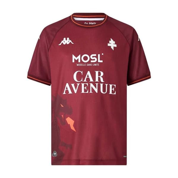 FC Metz Hemma Maillot Kombat Grenat Barn