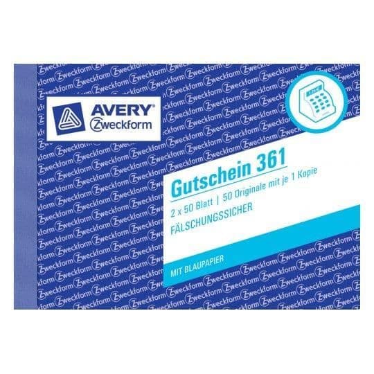 Avery 361, 100 st, vit, gul