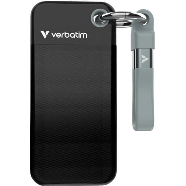 Extern SSD - VERBATIM - Pocket - 1 To - Svart / Grå