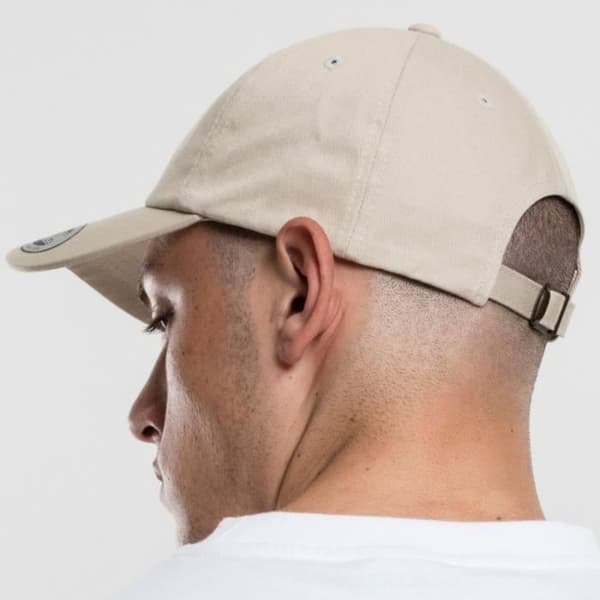 Casquette DAD - Flexfit - LÅG PROFIL - Beige - 100% bomull - One size
