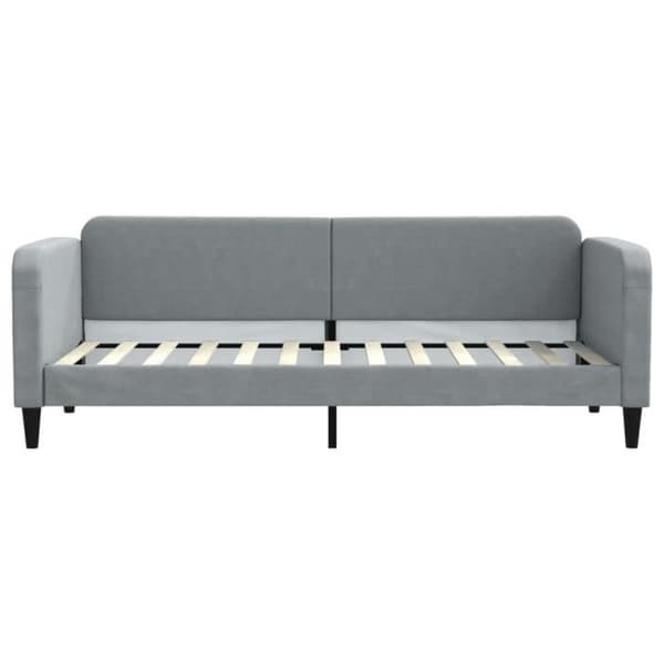 vidaXL Dagbädd Ljusgrå 80x200 cm Tyg 354028