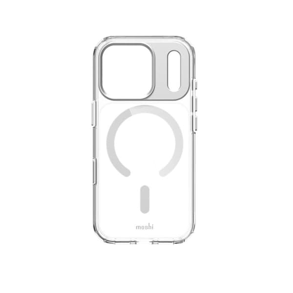 Coque Moshi iGlaze MagSafe för iPhone 17 Pro (Månsilver)