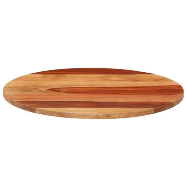 Ovalt Solid trä Bordsskiva 15-16 mm 40 cm