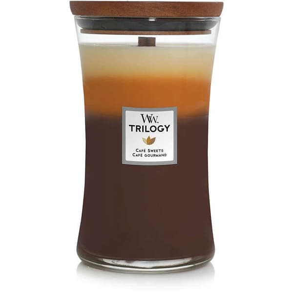 WOODWICK DOFTLJUS CLESSIDRA STOR STOR BURK CAFÉ SÖTSAKER