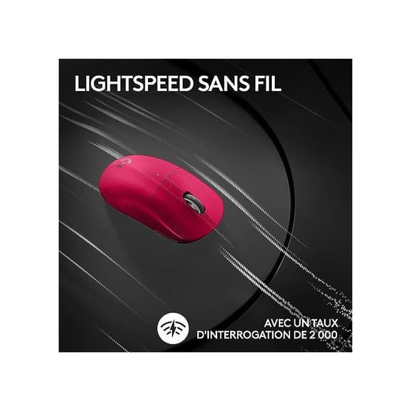 Souris Gaming - Logitech - G Pro X Superlight 2 - Trådlös - Lätt - LIGHTFORCE-brytare
