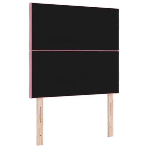 vidaXL Sänggavel Rosa 100 cm Sammet 3337911