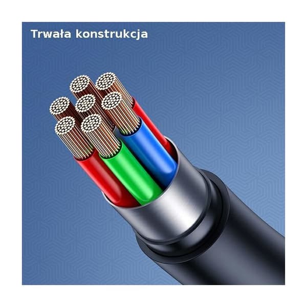 USB-C-kabel USAMS 1 m, snabb laddning, blå