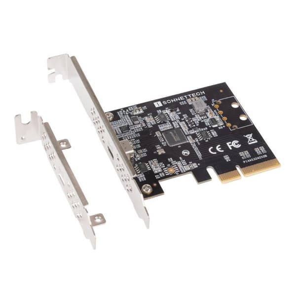 Sonnet Allegro Max PCIe USB-C 20 Gbps (USB 3.2 Gen 2x2) - Utvidgningskort, 15W, kompatibel med Mac/Windows/Linux