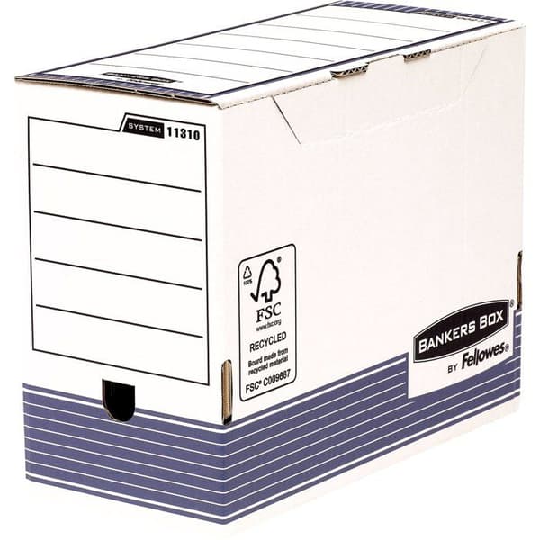 Arkivbox - FELLOWES - BANKERS BOX SYSTEM - Blå - 150 mm - A4/A4+