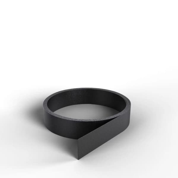 Svart självhäftande plattprofil 10ml