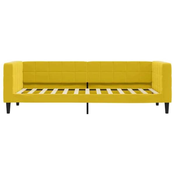 vidaXL Sängsoffa gul 80x200 cm sammet 354006