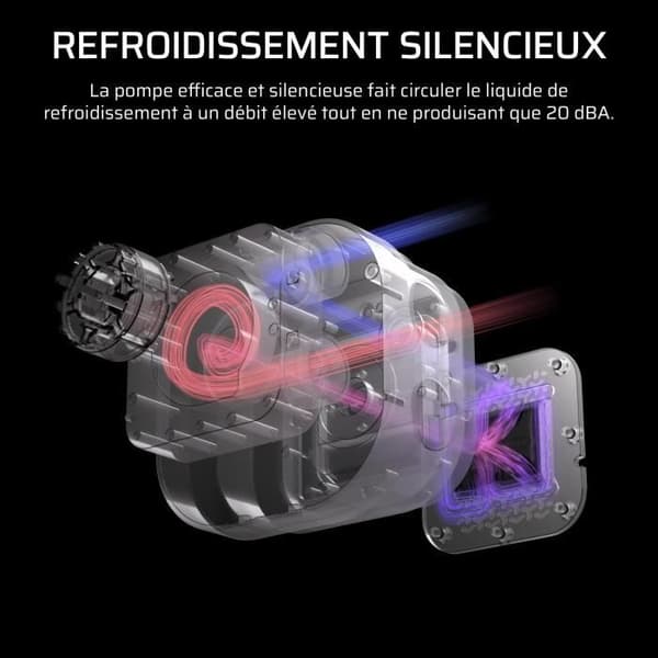 Refroidissement PC - CORSAIR - CW-9060094-WW - NAUTILUS 240 ARGB VIT Liquid CPU Cooler