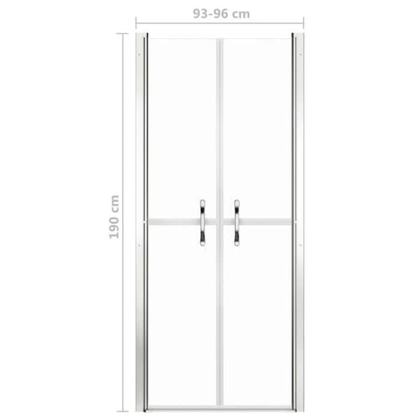 vidaXL Duschdörr ESG Transparent 96x190 cm 148783