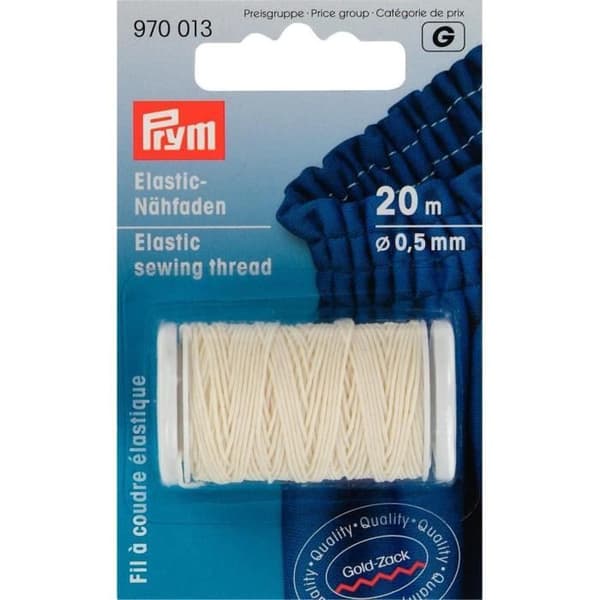 PRYM Elastisk sytråd 0,5 mm Off-White