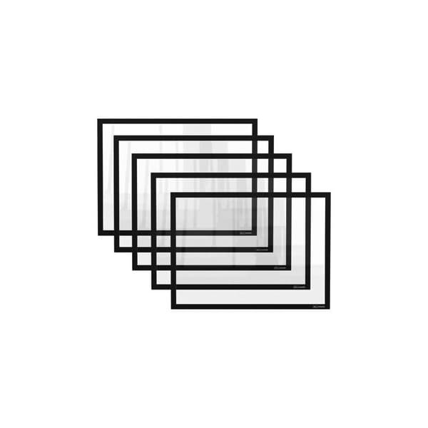 Magnetisk Dokumentficka A4 Svart - 5-Pack