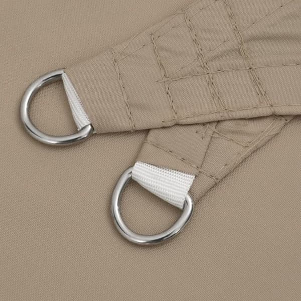 vidaXL Parasol Sail Oxford Tyg Rektangulär 4x5 m Taupe
