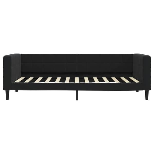 vidaXL Svart sängsoffa 100x200 cm sammet 354019