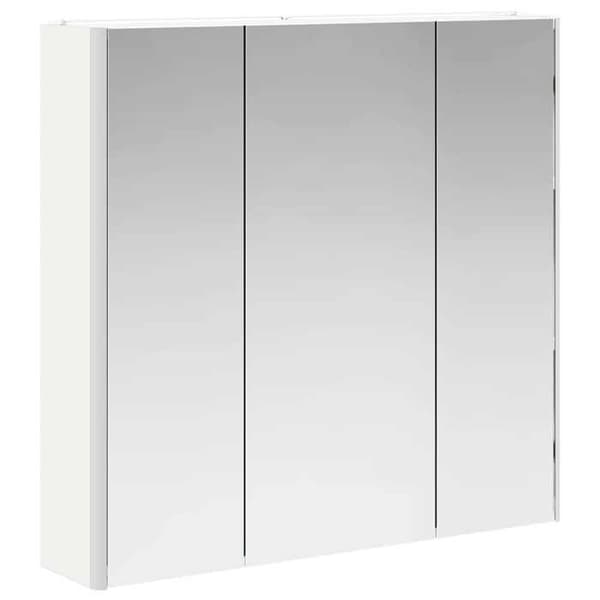 vidaXL Badrumsspegelskåp Vit 73.5 x 15.5 x 70 cm 889255
