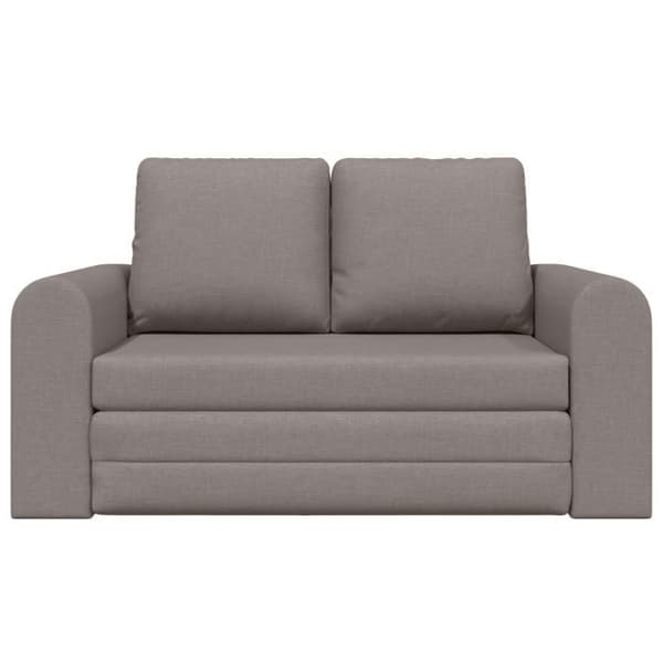 Sängsoffa - 2 i 1 - Taupe - Polyester tyg - 148x71x83 cm