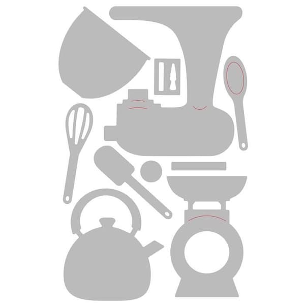 Sizzix Matrix Köksset, Flerfärgad, One Size - 663323