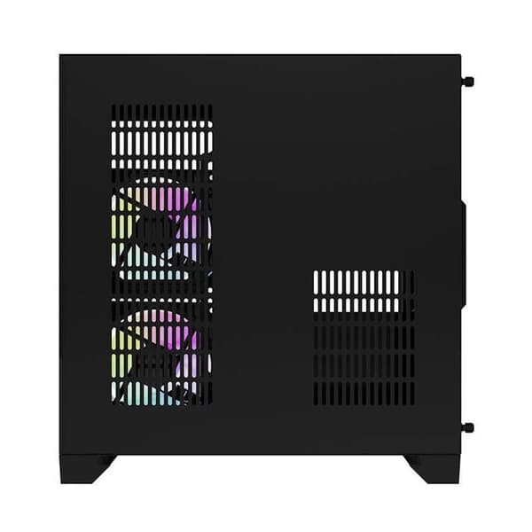 Datorchassi - DARKFLASH - FT350 - Mini Tur - 4 expansionsplatser - 5 aRGB-fläktar