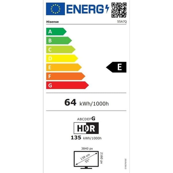 TV LED Hisense QLED 55A7Q 139 cm 2025