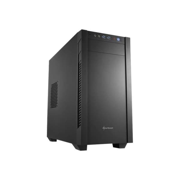 PC-chassi - Sharkoon - S1000 - Micro ATX - Ingen strömförsörjning - Svart - USB/Ljud