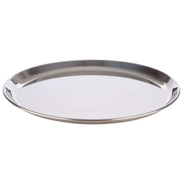 Rund rostfri platta 27 cm - Aps