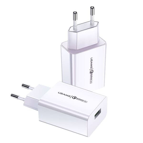 Laddare - USAMS - T22 - 18W - QC 3.0 - USB-C