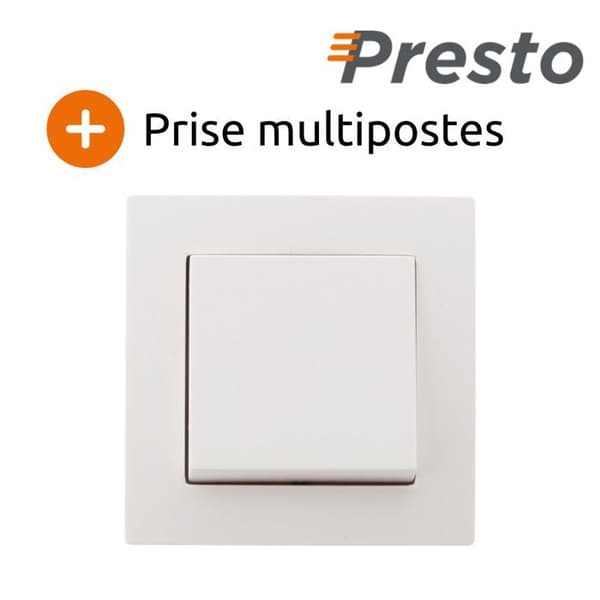 Komplett väggbrytare 10A Presto - Zenitech
