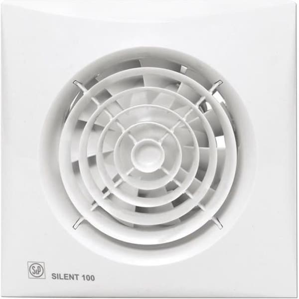 Soler & Palau SILENT-100 CZ badrumsfläkt - Vit - IP45 - Klass II - 95 m³/h