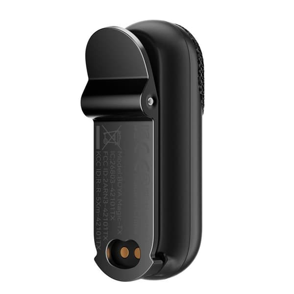 Boya Magic 03 trådlöst lavaliermikrofonssystem med USB-C-mottagare och 3,5 mm jack