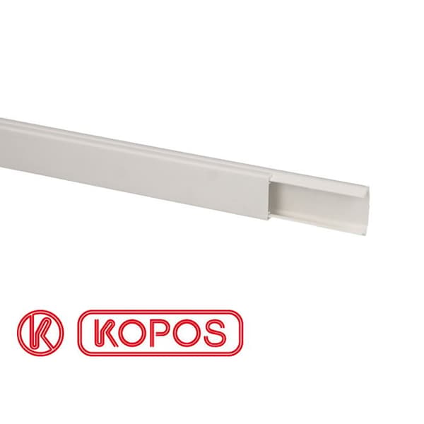 Självhäftande PVC-elprofil 32 x 15 mm, längd 1m20