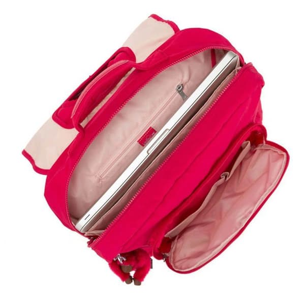 Skolväska - Kipling - Iniko True Pink - Rosa - 100% polyamid - För tjejer