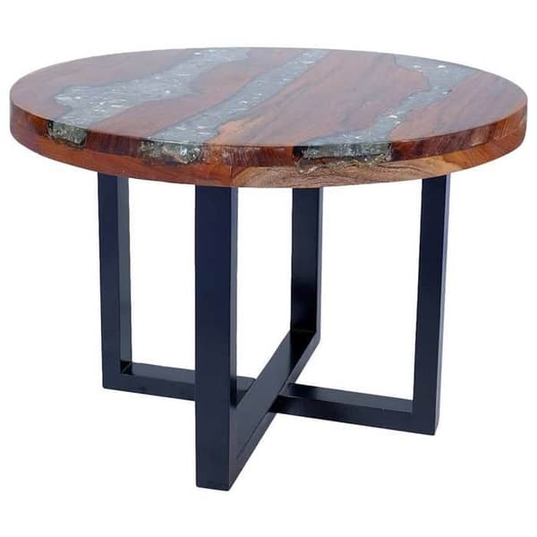 vidaXL Soffbord Teak Resin 60 cm 243466