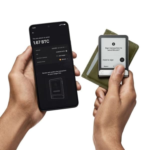 Kryptovaluta plånbok Ledger Flex™ Grafit med återställningsnyckel inkluderad