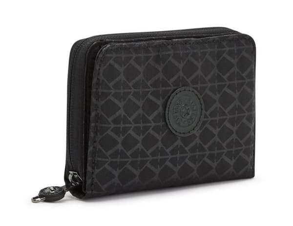 kipling Plånbok svart för kvinnor - Basic Plus Money Love Signature Emb 150456