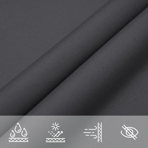 vidaXL Parasol Sail Oxford Tyg Triangulär 6x6x6 m Antracit