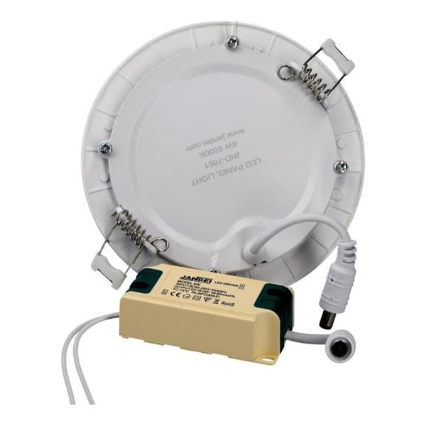 Jandei- Led Downlight 6W 6000K Rund Infälld Vit