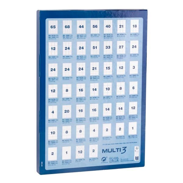 Etiketter - Apli - MULTI3 - 105 x 148 mm - Vit - 100 ark