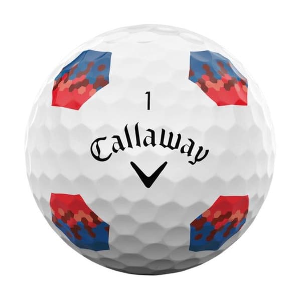 Förpackning med 12 Callaway Chrome Soft TruTrack golfbollar
