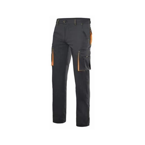 Velilla Stretch arbetsbyxor - svart / orange