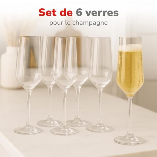 alpina Verres à Champagne 220ml