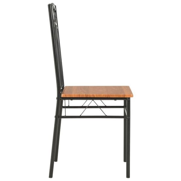 vidaXL Matstolar set om 6 brun MDF 281397