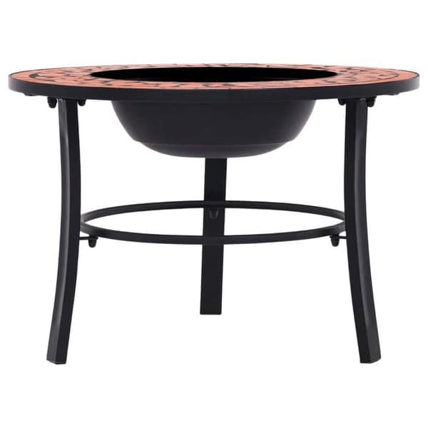 vidaXL Mosaic Fire Pit Terracotta 68 cm Keramik 46719